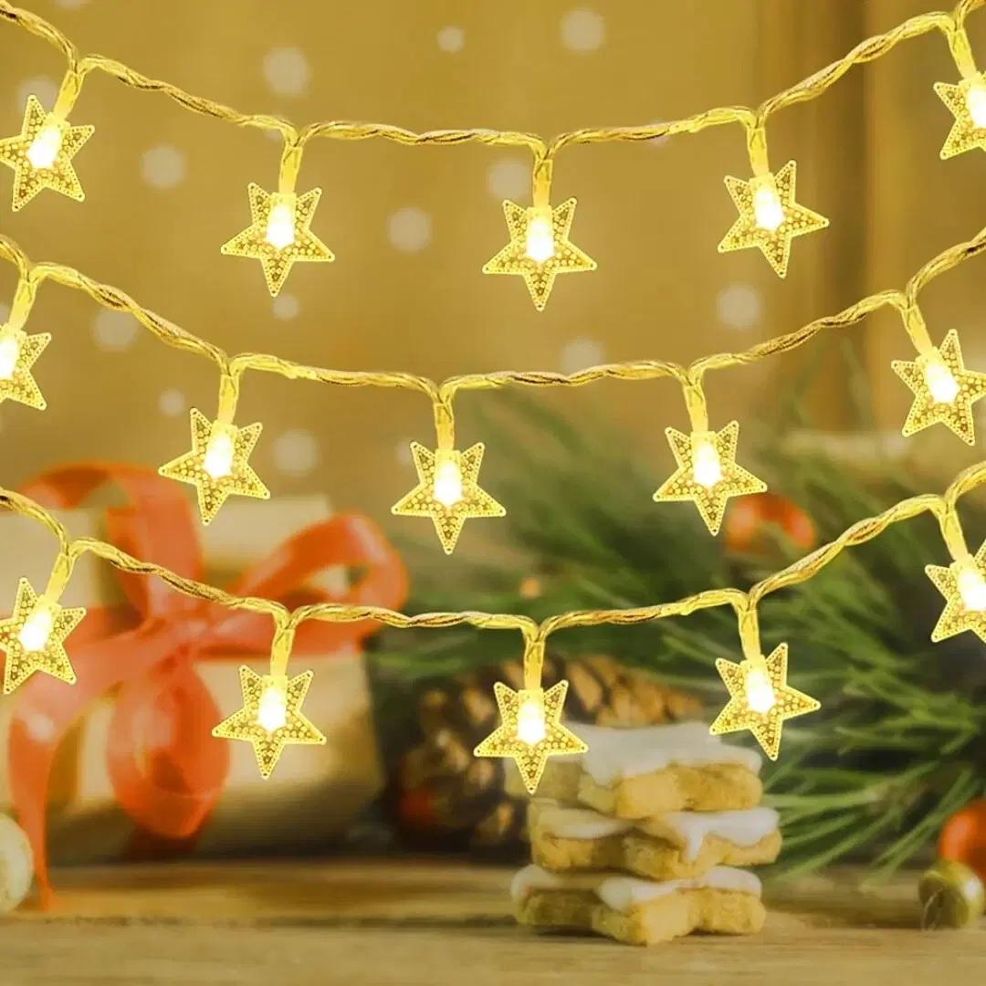20 LED Star String Lights for Festival Party and Home Decoration