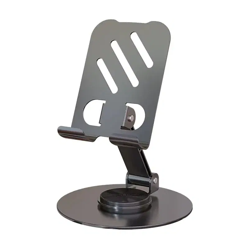 Ahina Mobile Stand, All Metal Adjustable Phone Holder, Stable Desktop Stand with 360 Degree Rotation